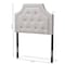 Baxton Studio Mars Modern Greyish Beige Twin Size Headboard 134-7256 - alternate 6